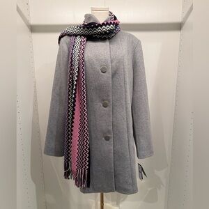 Kate Spade Classic Gray Trench Coat